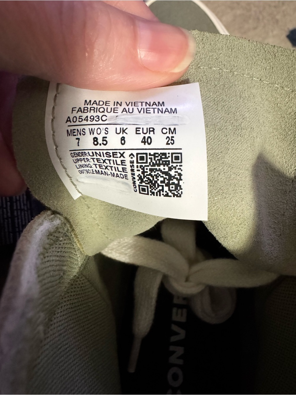 Converse Women's High-Top Sneakers in Sage Green - Picture 7 of 10